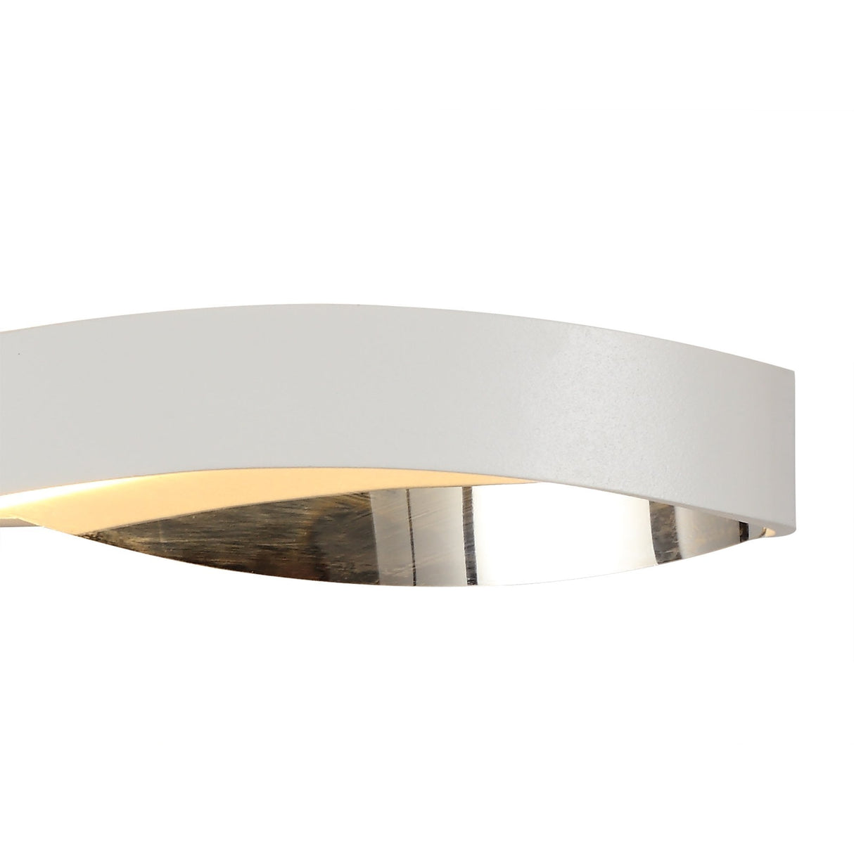 Contemporary Wall Lamp, Integrated 6W LED, Warm White 3000K, Sand White & Chrome Finish, 3-Year Warranty