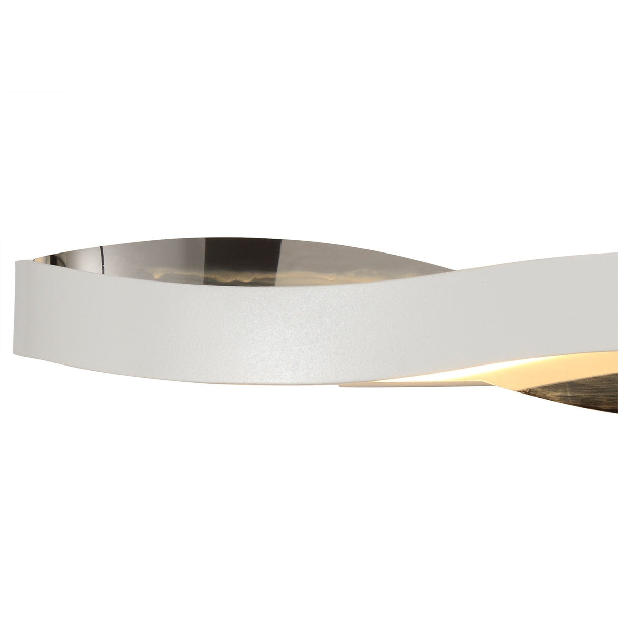 Contemporary Wall Lamp, Integrated 6W LED, Warm White 3000K, Sand White & Chrome Finish, 3-Year Warranty