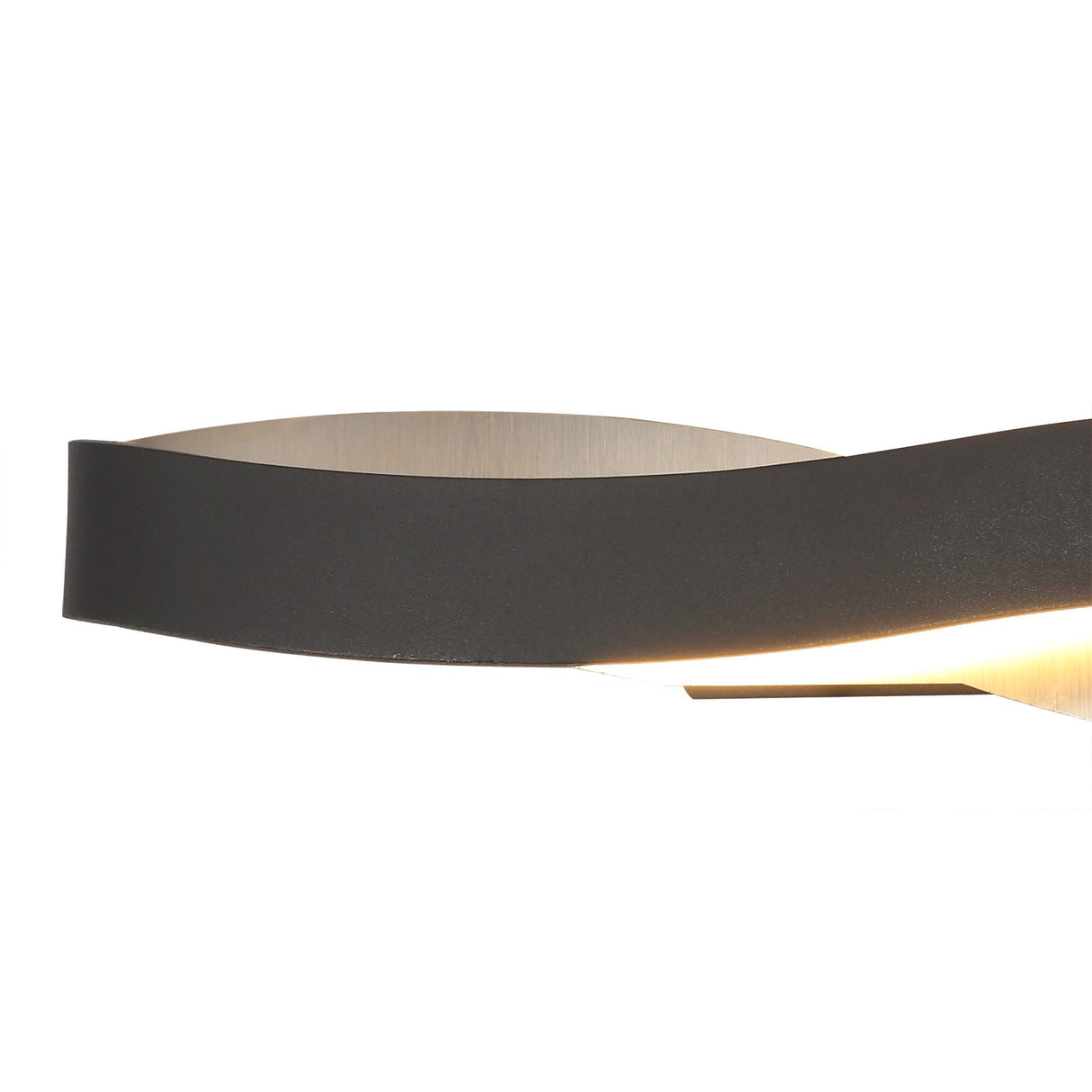 Modern Sand Anthracite and Satin Nickel Wall Lamp with Opal White Shade, 6W LED, 3000K, 420lm, 3-Year Warranty