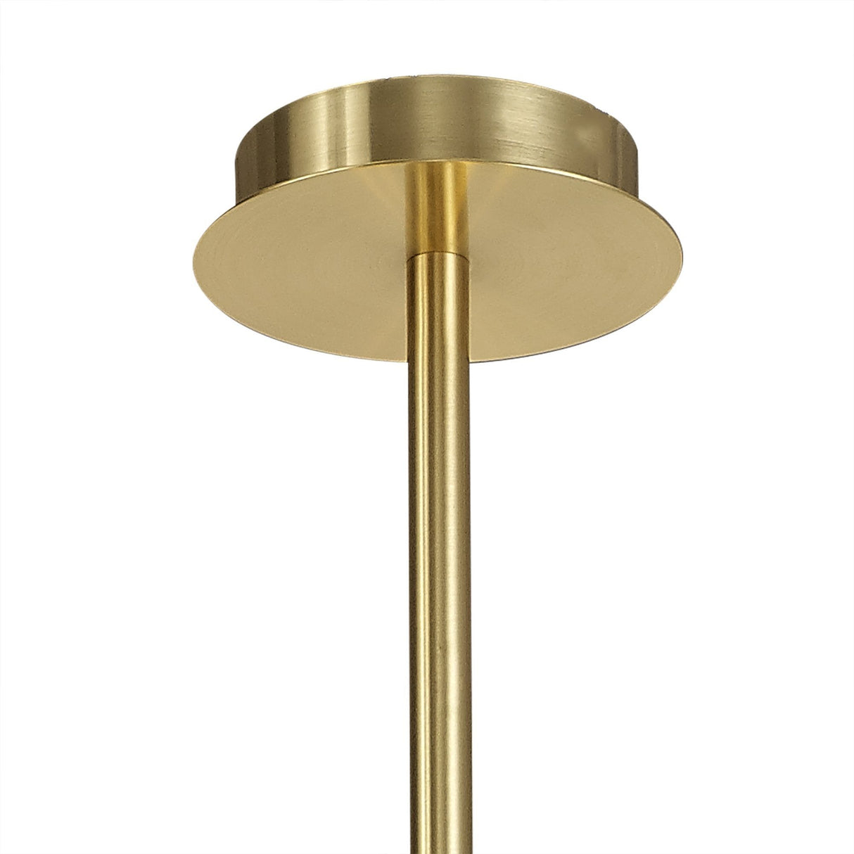 Brushed Gold & Black Sputnik Pendant Chandelier with 9 Crystal Lights