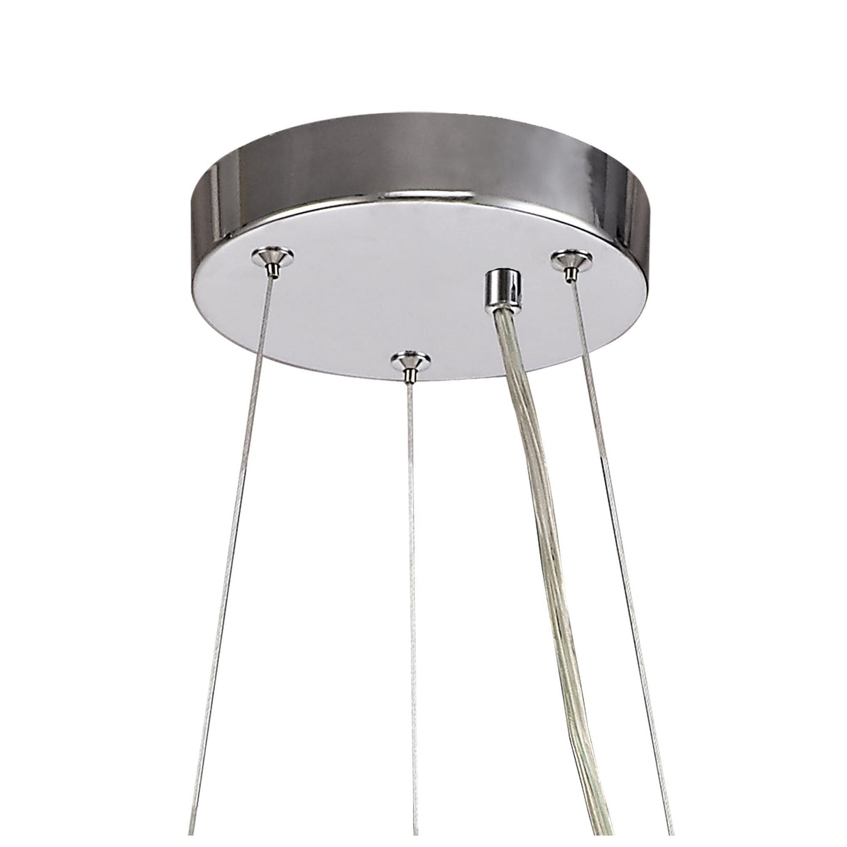 Radiant Cascade 12-Light Crystal Pendant in Polished Chrome