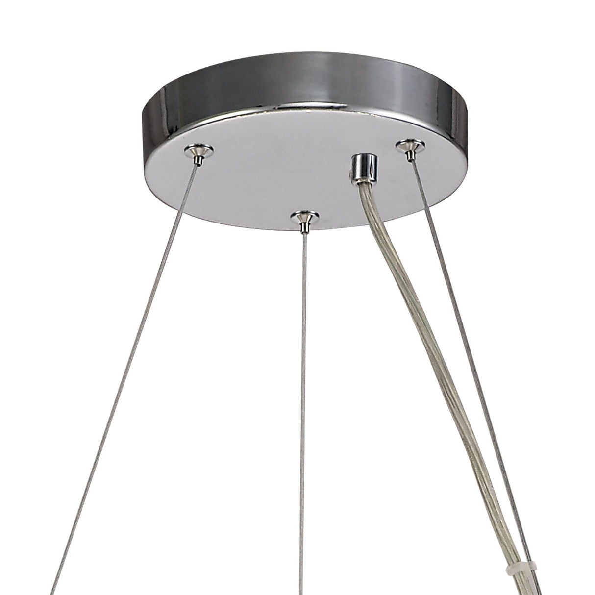 Radiant 20-Light K9 Crystal Pendant in Polished Chrome