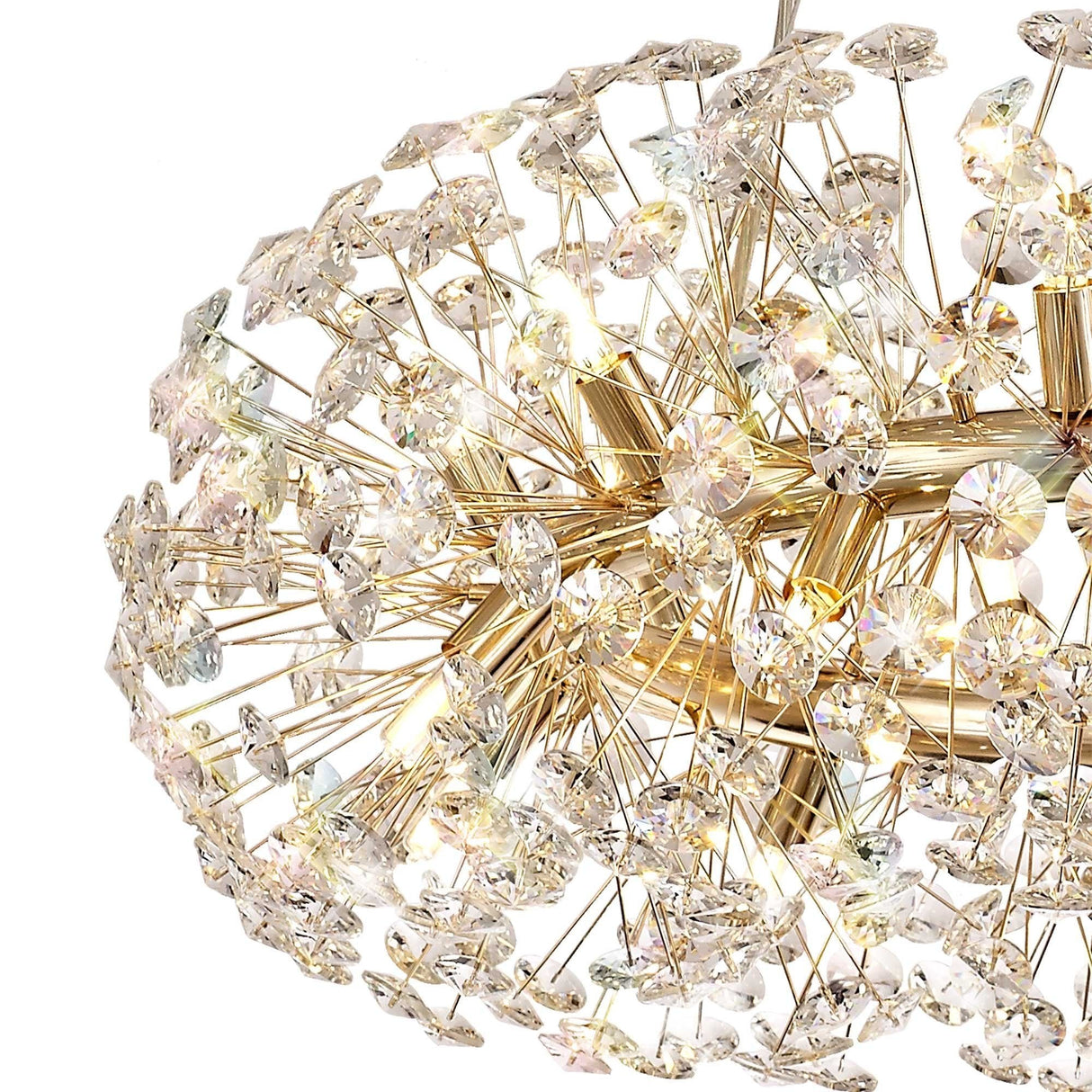 Elegant 20-Light Crystal Chandelier in French Gold Finish