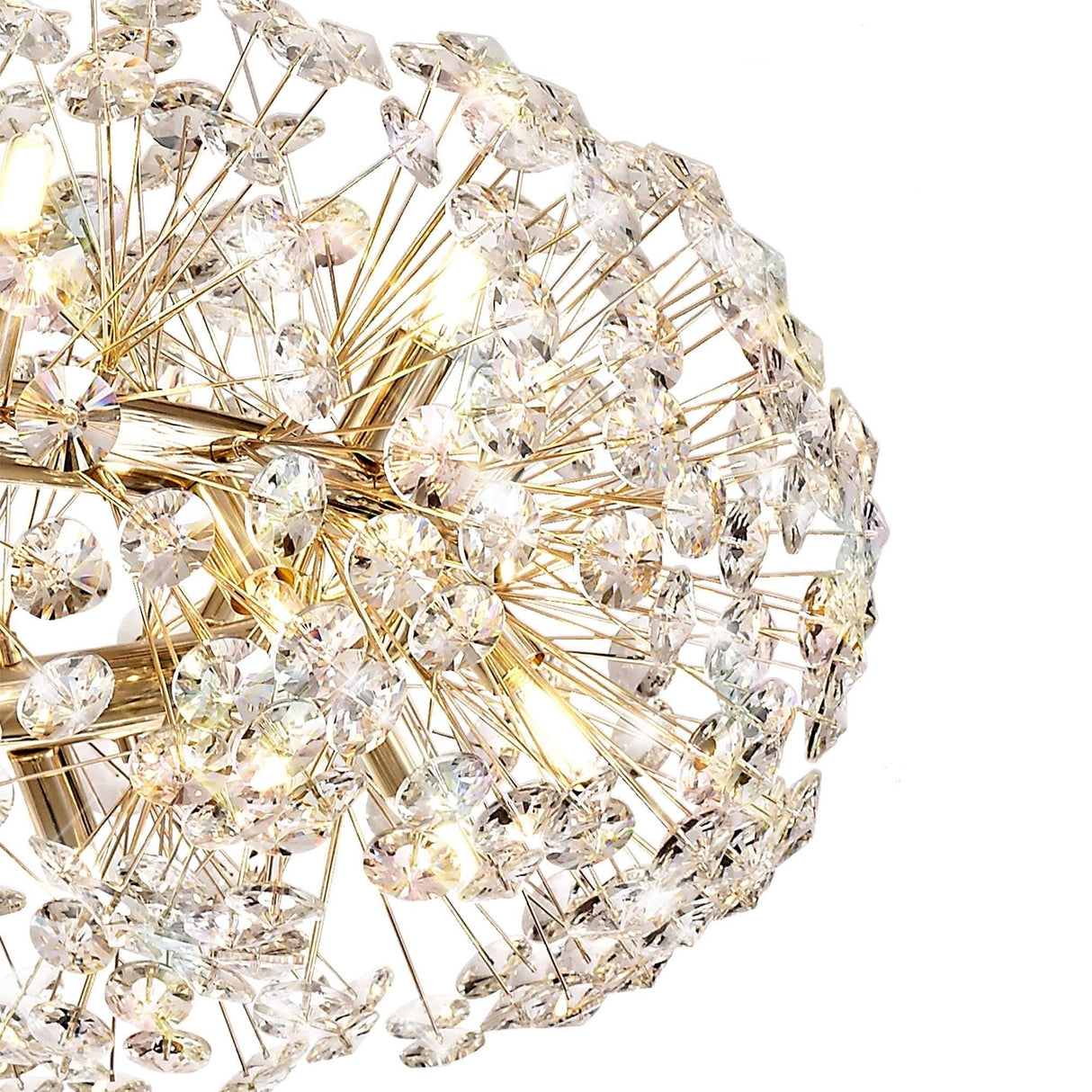 Elegant 20-Light Crystal Chandelier in French Gold Finish