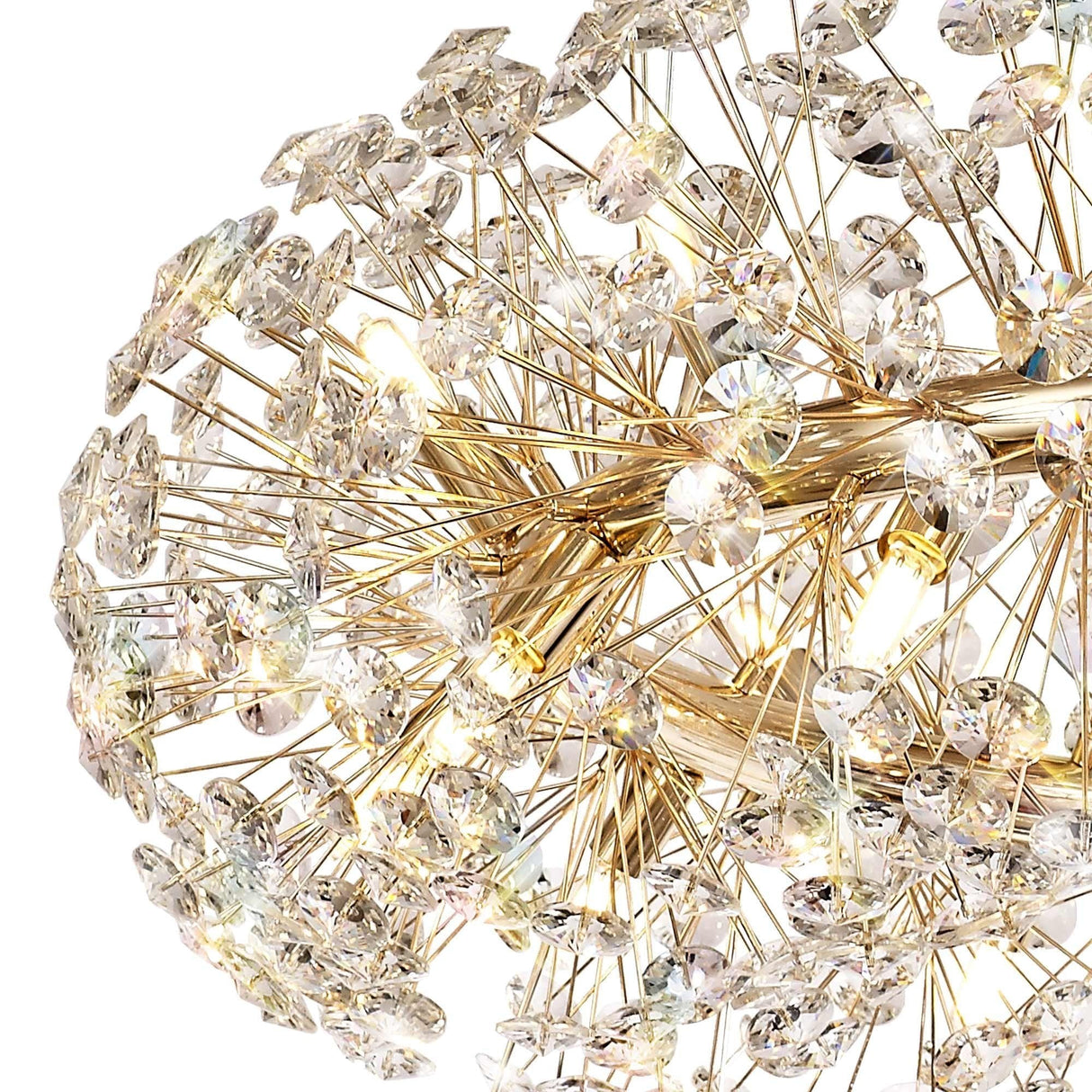 Luxurious 26-Light French Gold Crystal Pendant Chandelier