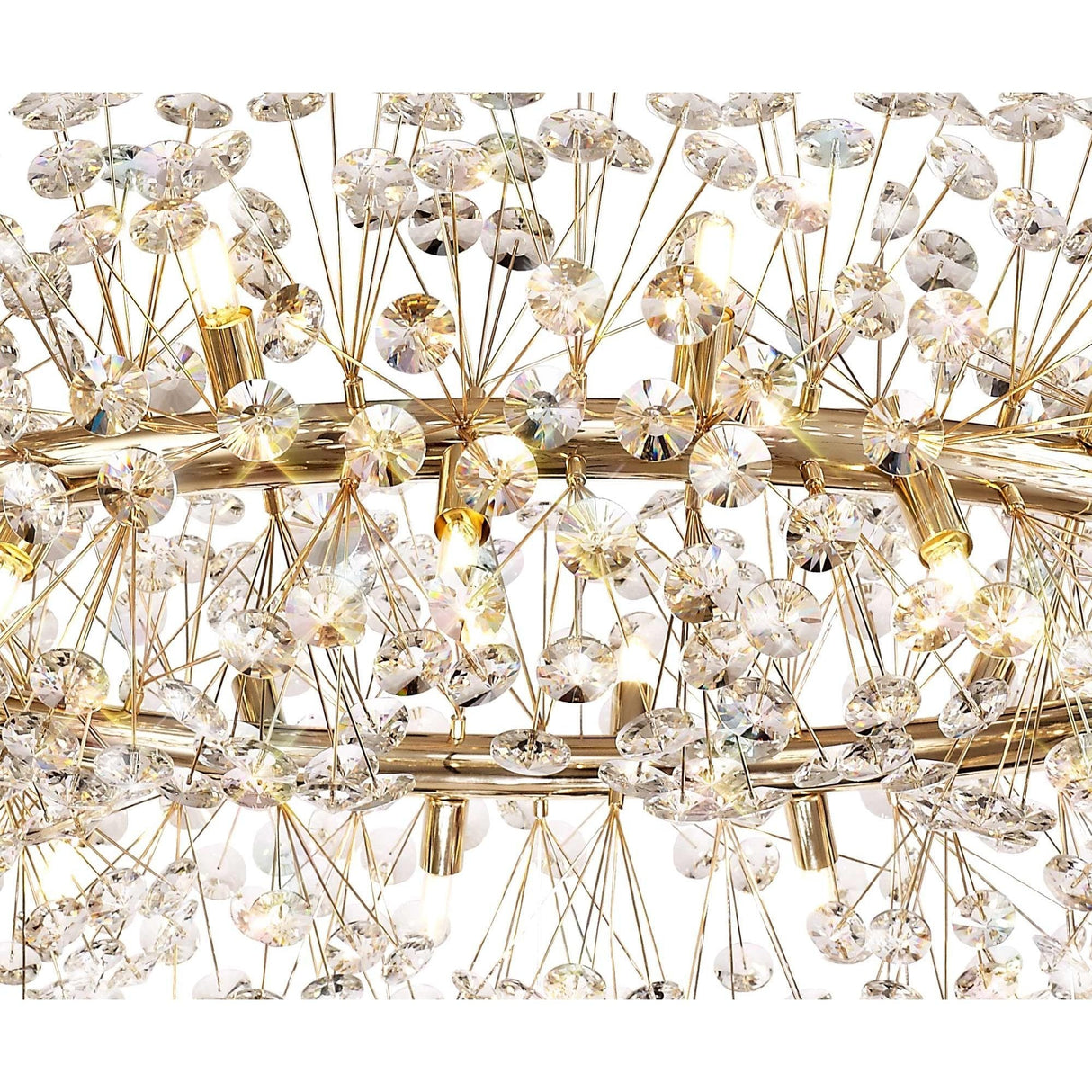Luxurious 26-Light French Gold Crystal Pendant Chandelier