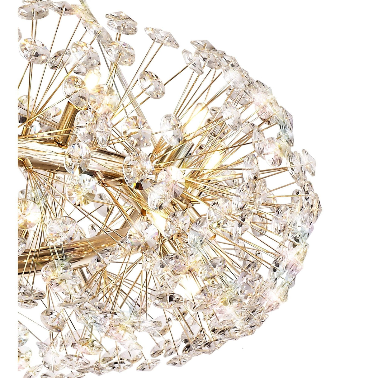 Luxurious 26-Light French Gold Crystal Pendant Chandelier