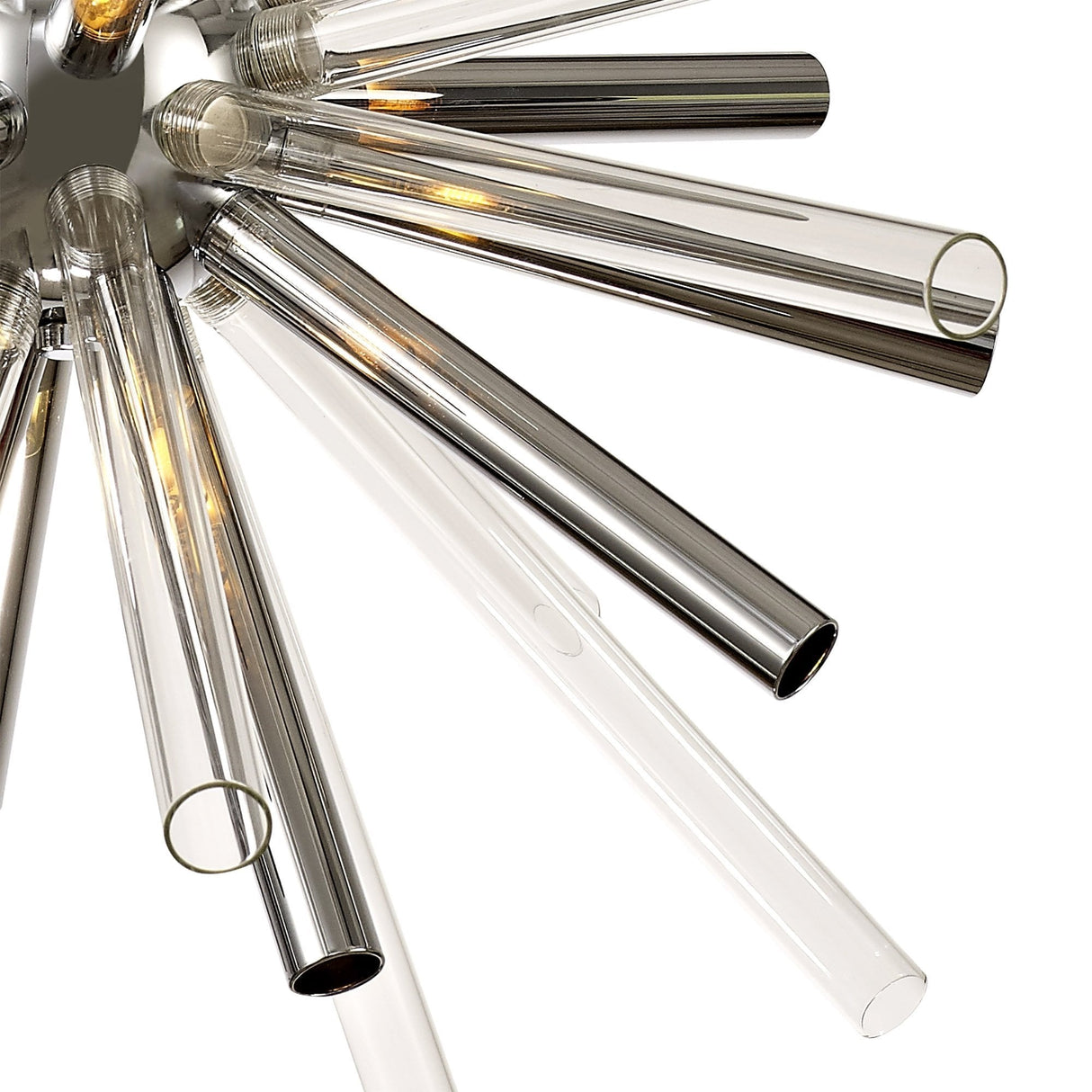 Chrome Elegance 16-Light Pendant with Clear Accents