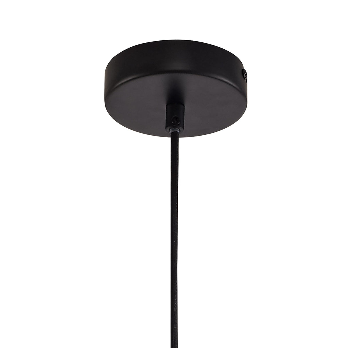 Elegant Black and Amber Glass Cone Pendant Light, E27 Socket