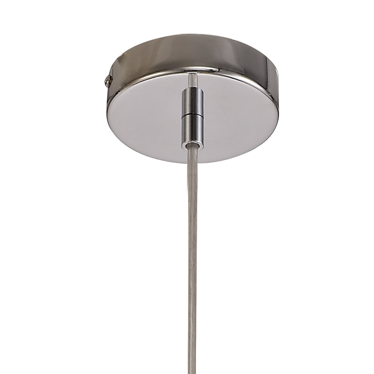 Elegant Satin Nickel and Chrome Single Pendant Light with E27 Socket