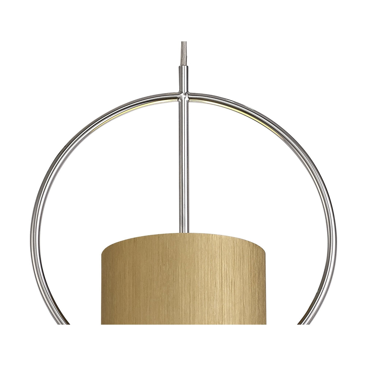 Elegant Gold and Chrome Pendant Light, E27 Fitting