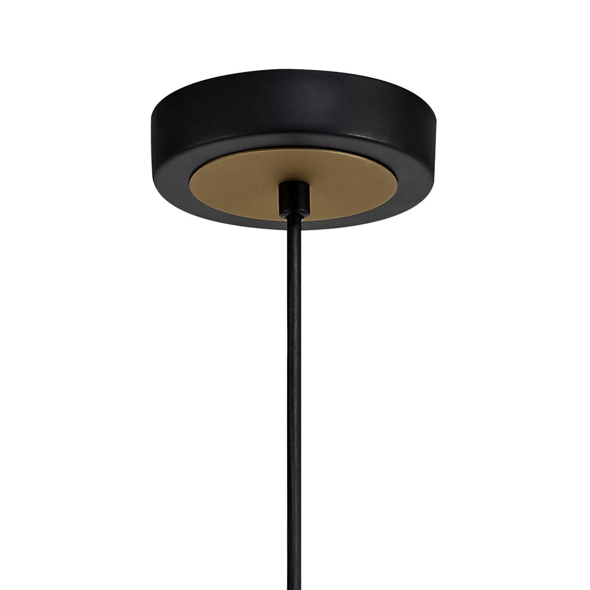 Elegant Circle Pendant Light, E27 Sand Gold & Matte Black