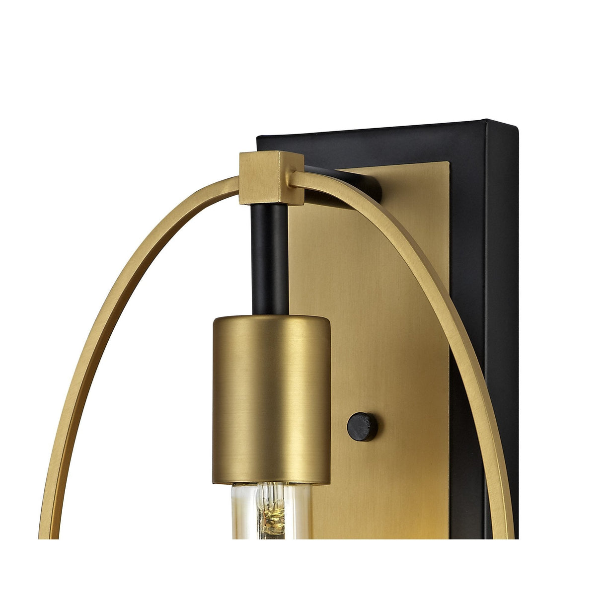 Elegance Wall Lamp - Sand Gold and Matte Black Finish