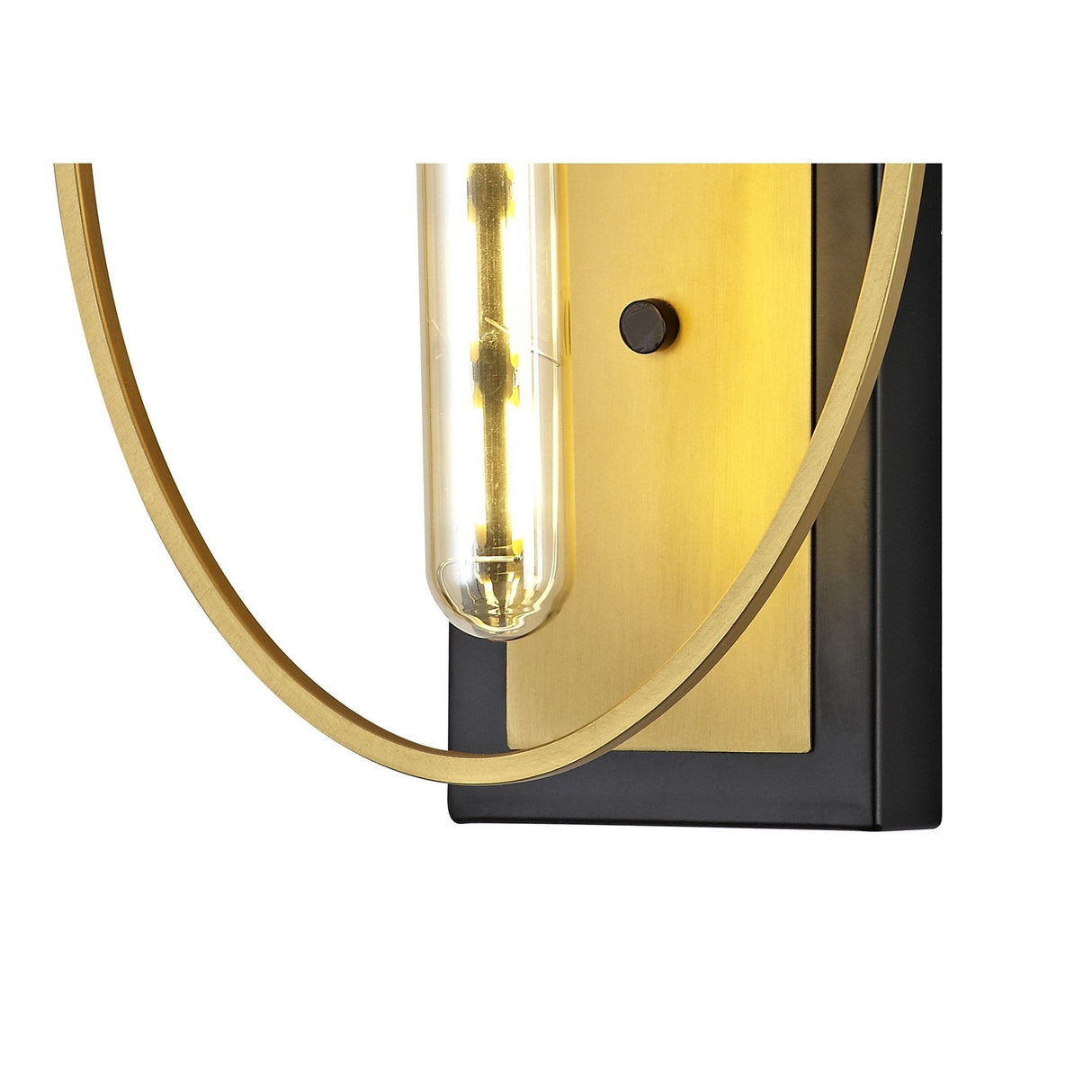 Elegance Wall Lamp - Sand Gold and Matte Black Finish