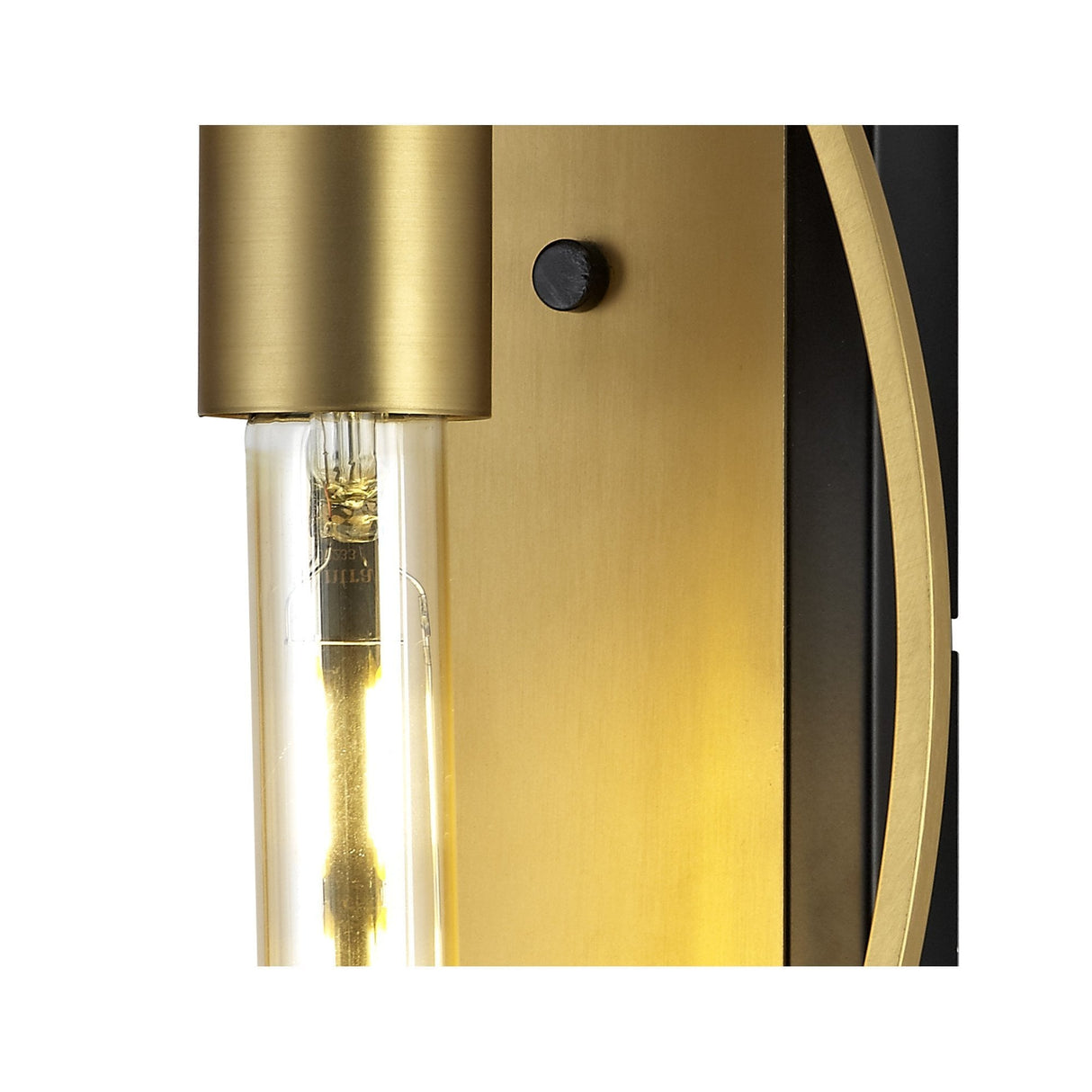 Elegance Wall Lamp - Sand Gold and Matte Black Finish
