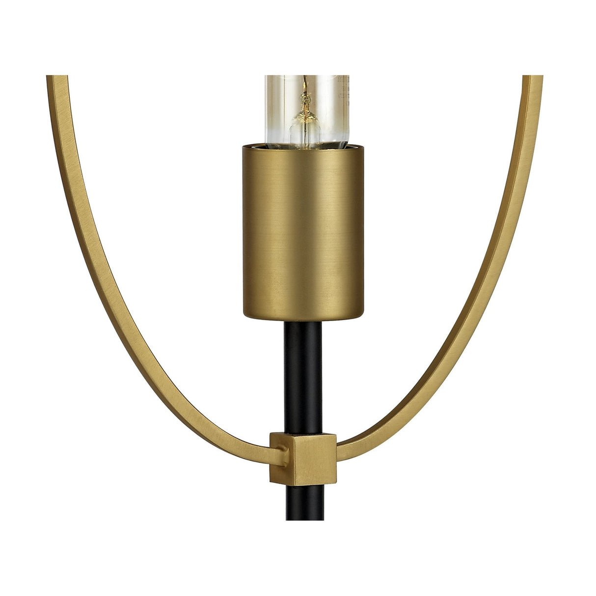 Elegant Sand Gold and Matte Black Table Lamp, E27 Socket