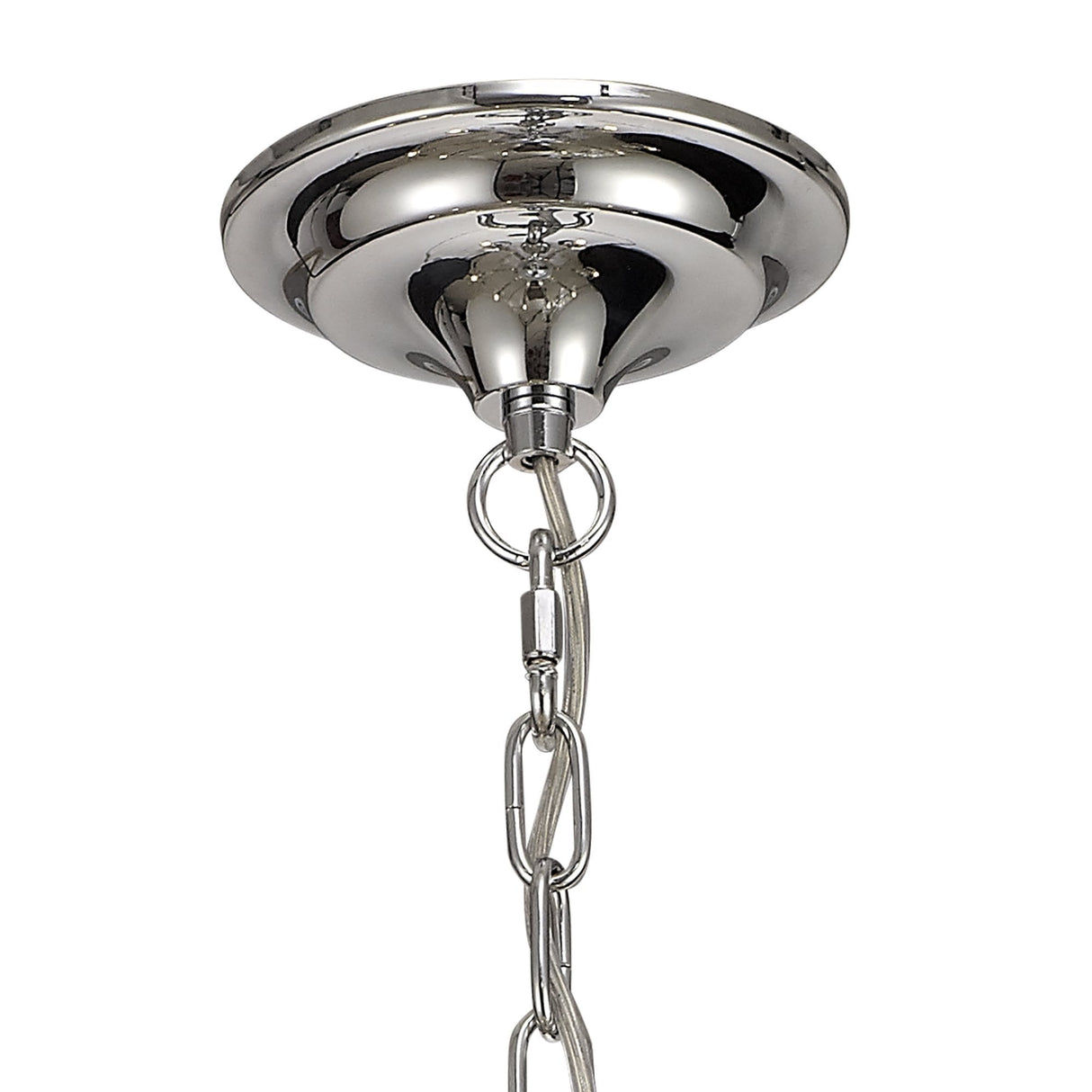 Elegance Eight-Light Pendant with Polished Chrome and Crystal Accents