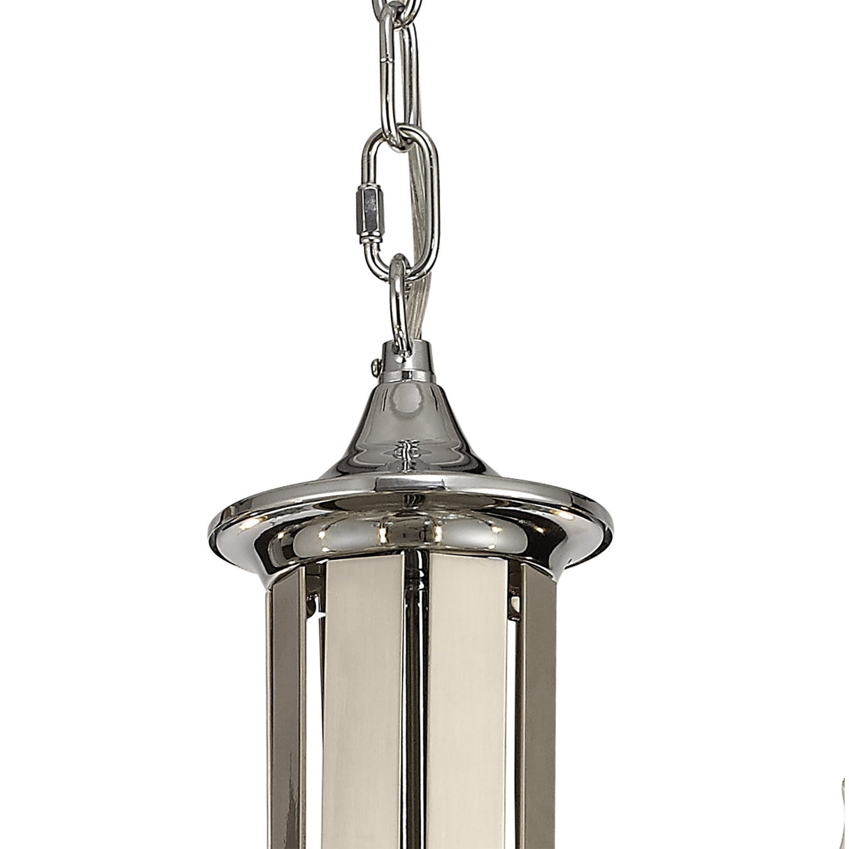 Elegance Eight-Light Pendant with Polished Chrome and Crystal Accents