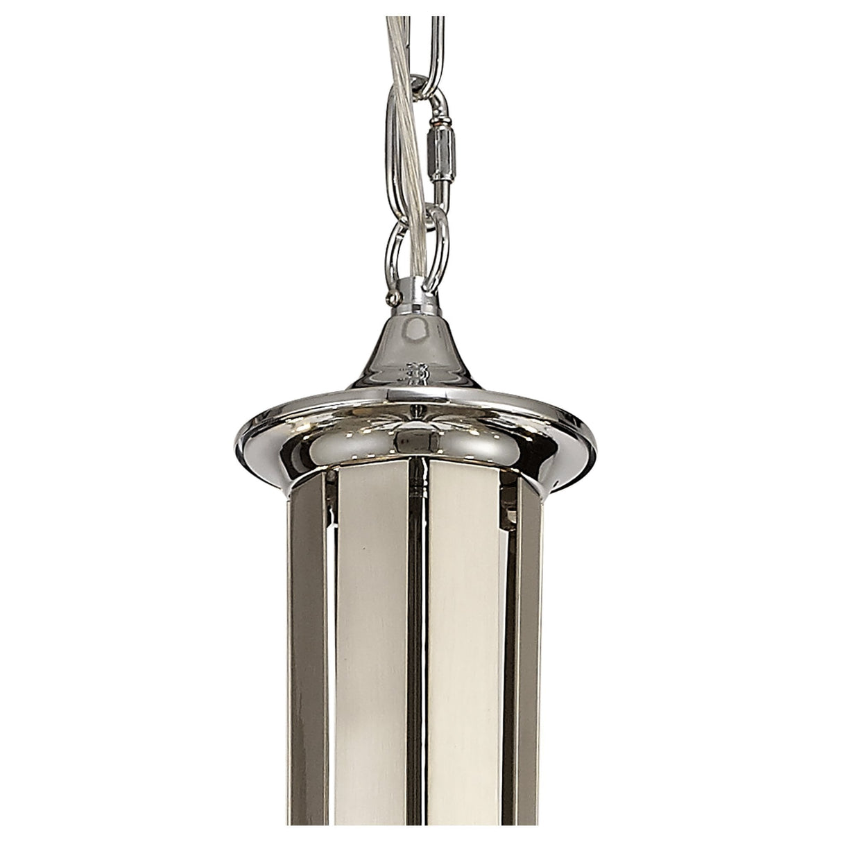 Stunning 12-Light Crystal Pendant in Polished Chrome and Satin Nickel Finish