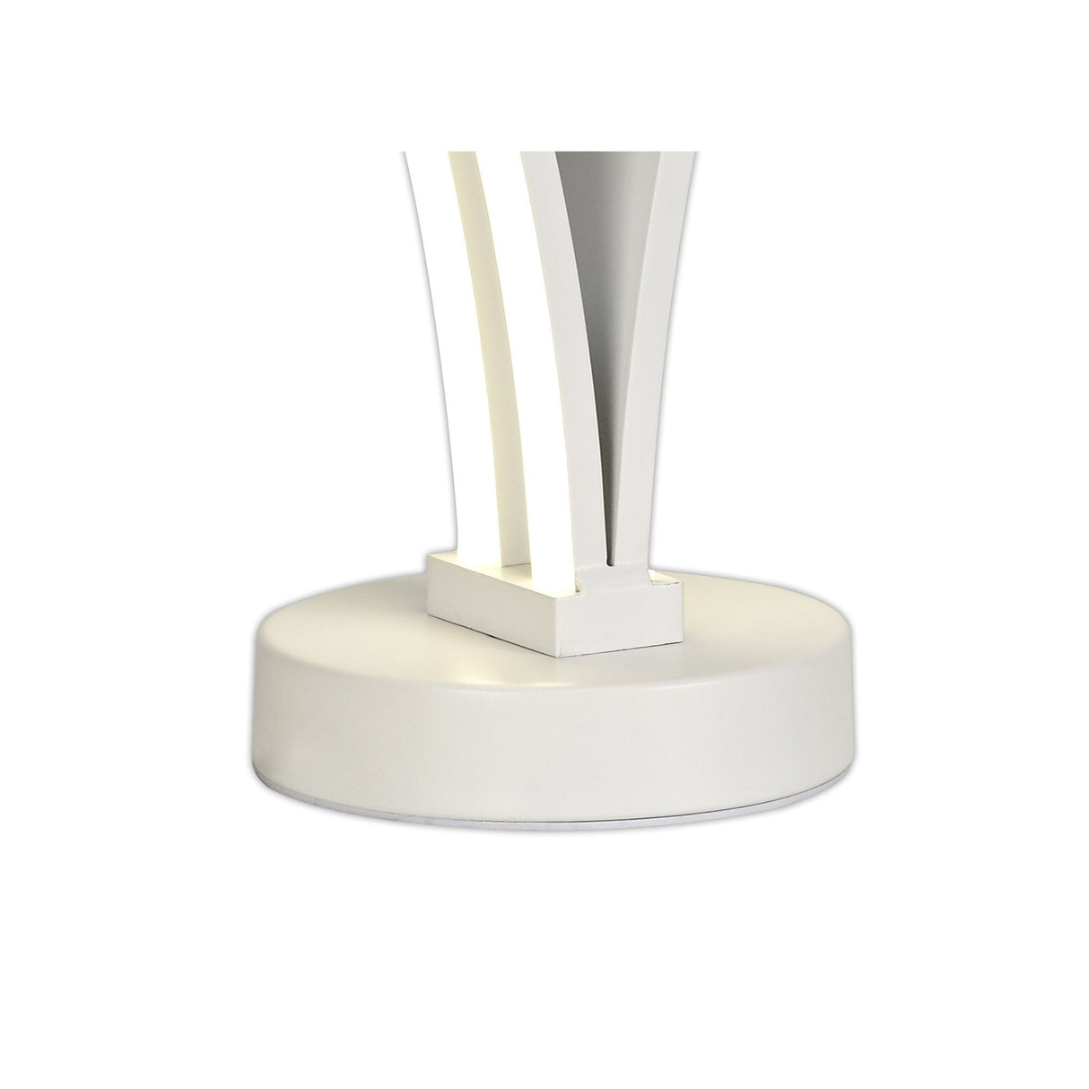 Modern Dual LED Table Lamp with Opal White Shade, 4000K, Adjustable Brightness, 3-Year Warranty