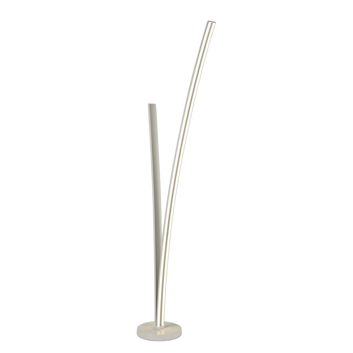 Sleek Dual-Light LED Floor Lamp with Dimmable Function, 16W/20W, 4000K, 2270 Lumens, White Finish, 3-Year Warranty