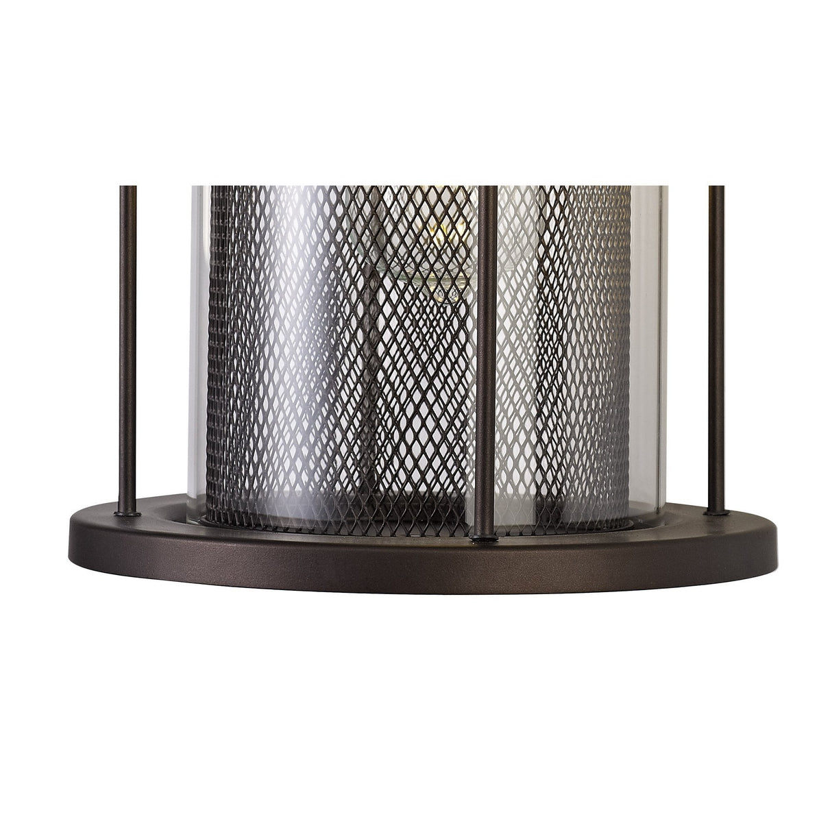 Antique Bronze Extra Large Wall Sconce with Clear Glass Shade, IP54 Rated
