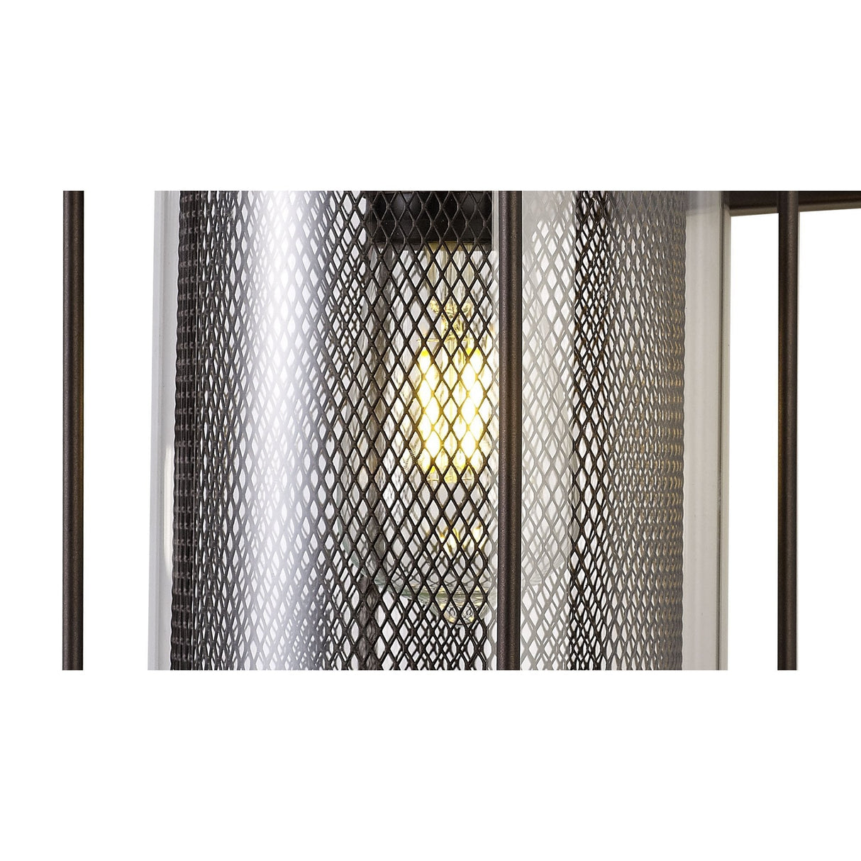 Antique Bronze Extra Large Wall Sconce with Clear Glass Shade, IP54 Rated