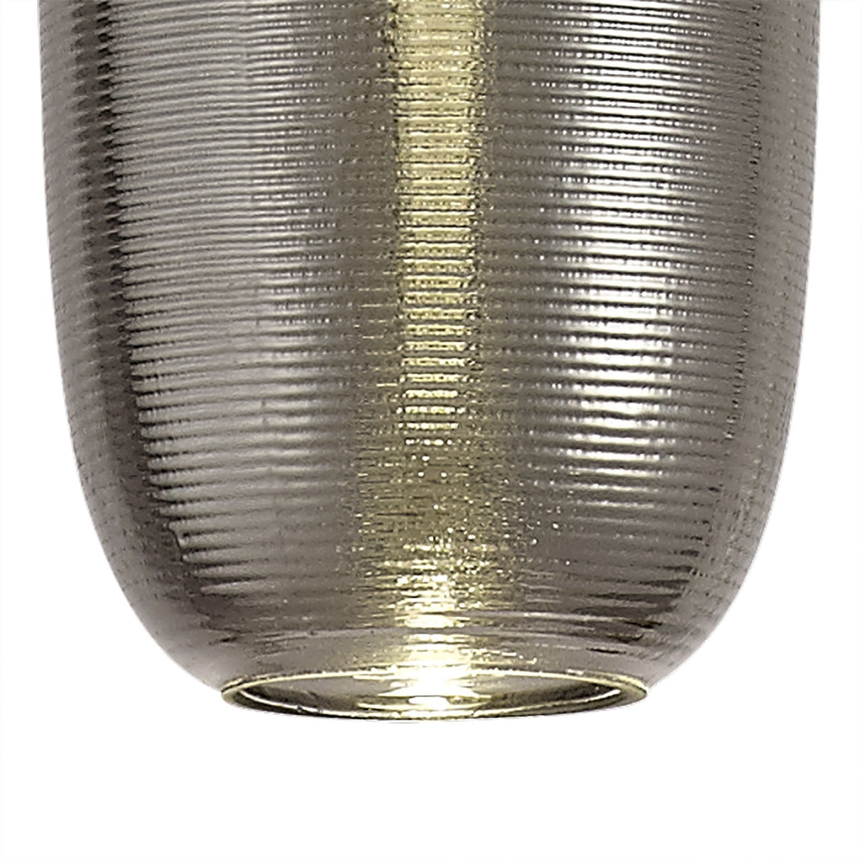 Smoked Glass Pendant Light with Integrated LED, 4000K, 720lm, Black and Chrome Finish, 3-Year Warranty