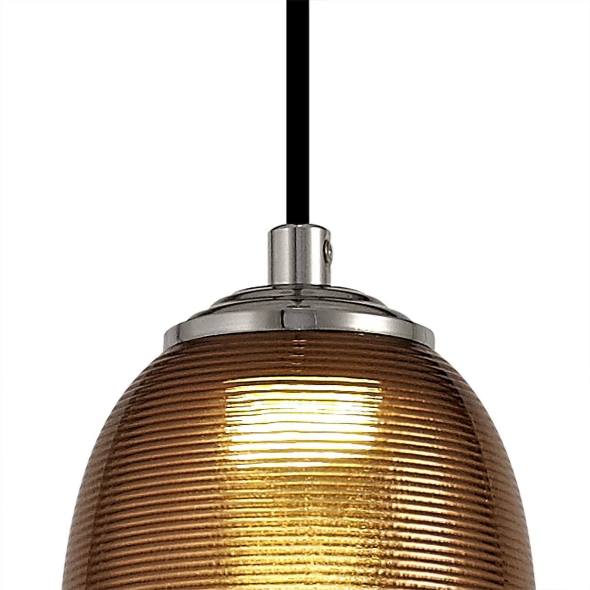 Sleek Copper & Black LED Pendant Light with Adjustable Drop, 720 Lumens