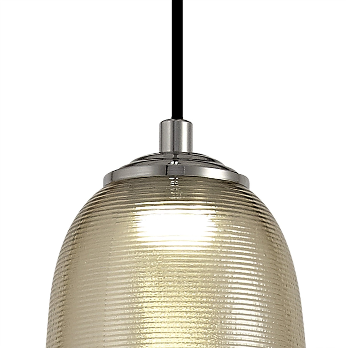 Modern Elegance Pendant Light, 8W LED, 4000K, 720lm, Champagne/Black, 3-Year Warranty