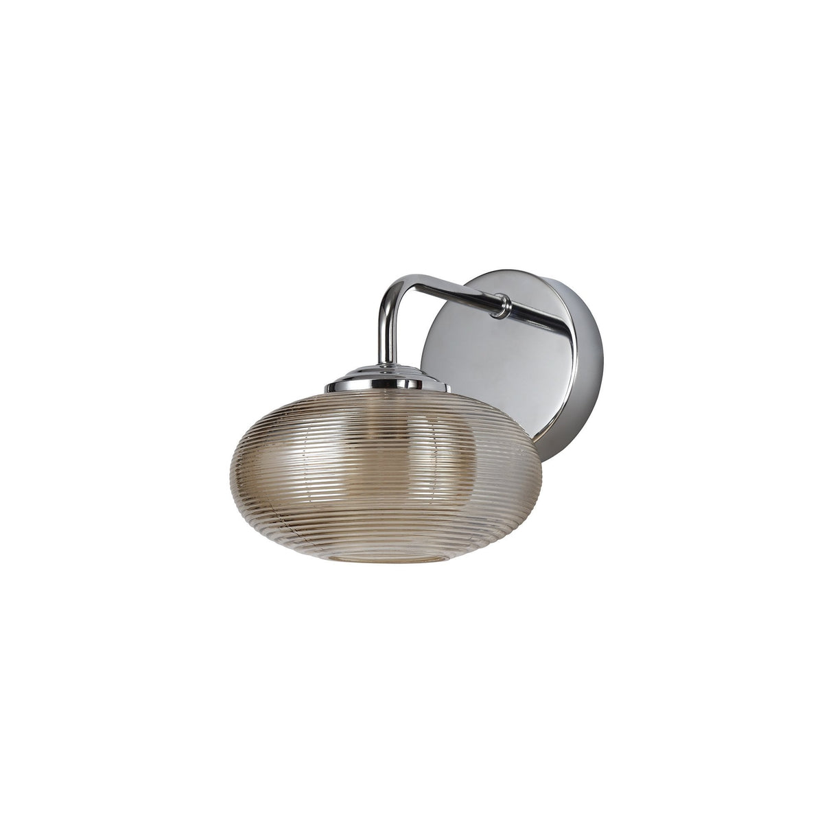 Champagne-Chrome LED Wall Light with Toggle Switch, 8W, 4000K, 3-Year Warranty
