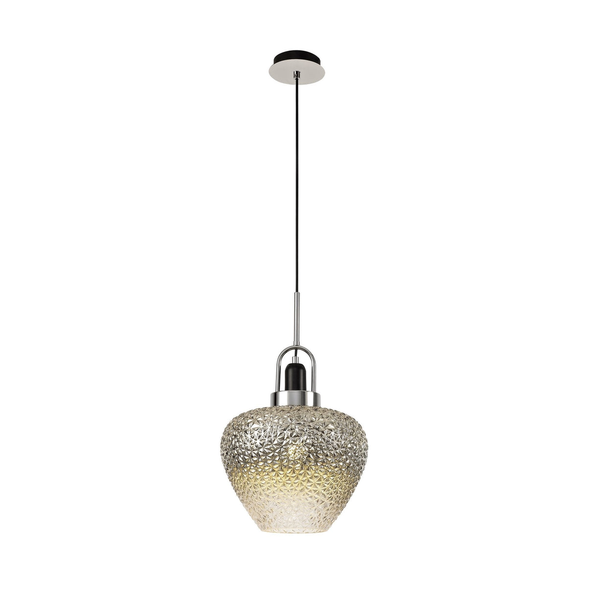 Elegant Ombré Pendant Light, Polished Chrome Finish