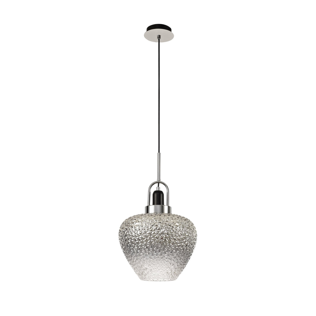 Elegant Ombré Pendant Light, Polished Chrome Finish