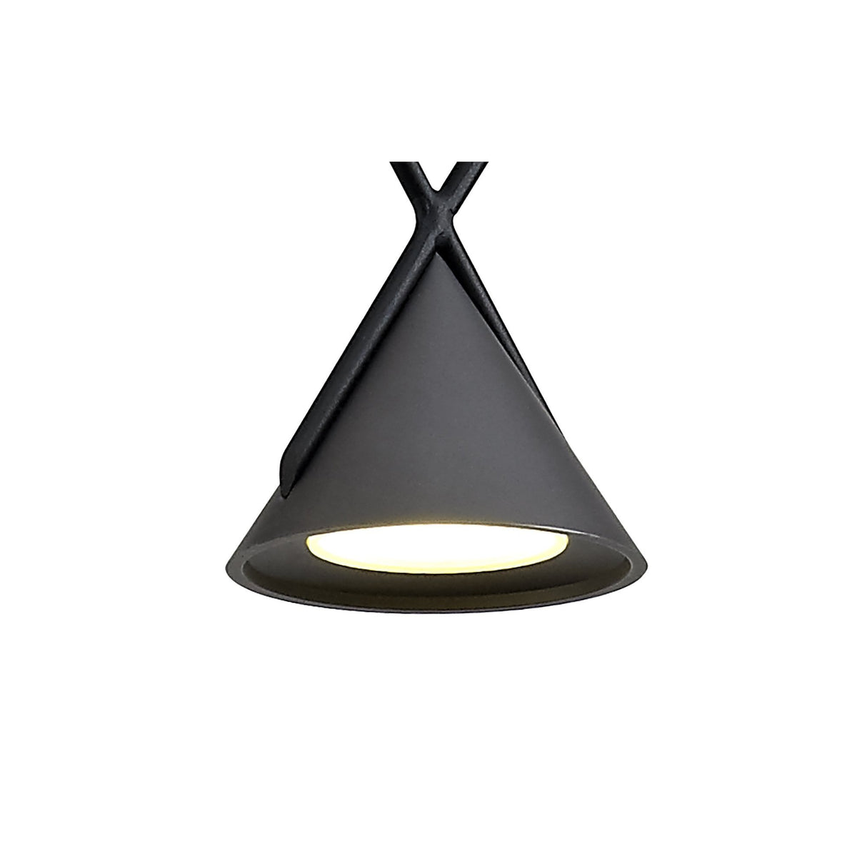 Modern Pendant Light, 3W LED, 3000K, 110lm, Sand Black/Grey Finish, 3-Year Warranty