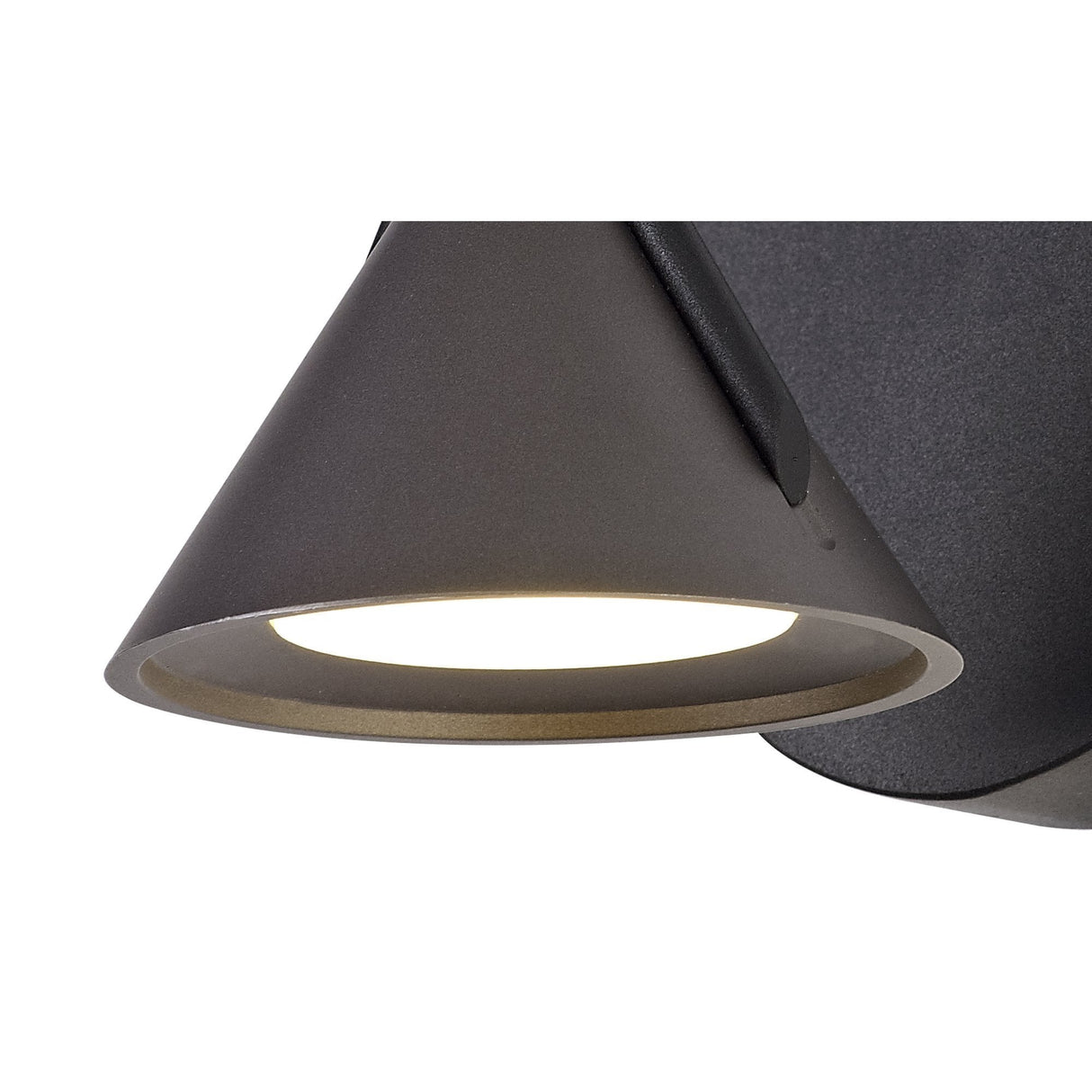 Contemporary LED Wall Light, 3W, Sand Black & Grey, 3000K, 110lm, 3-Year Warranty