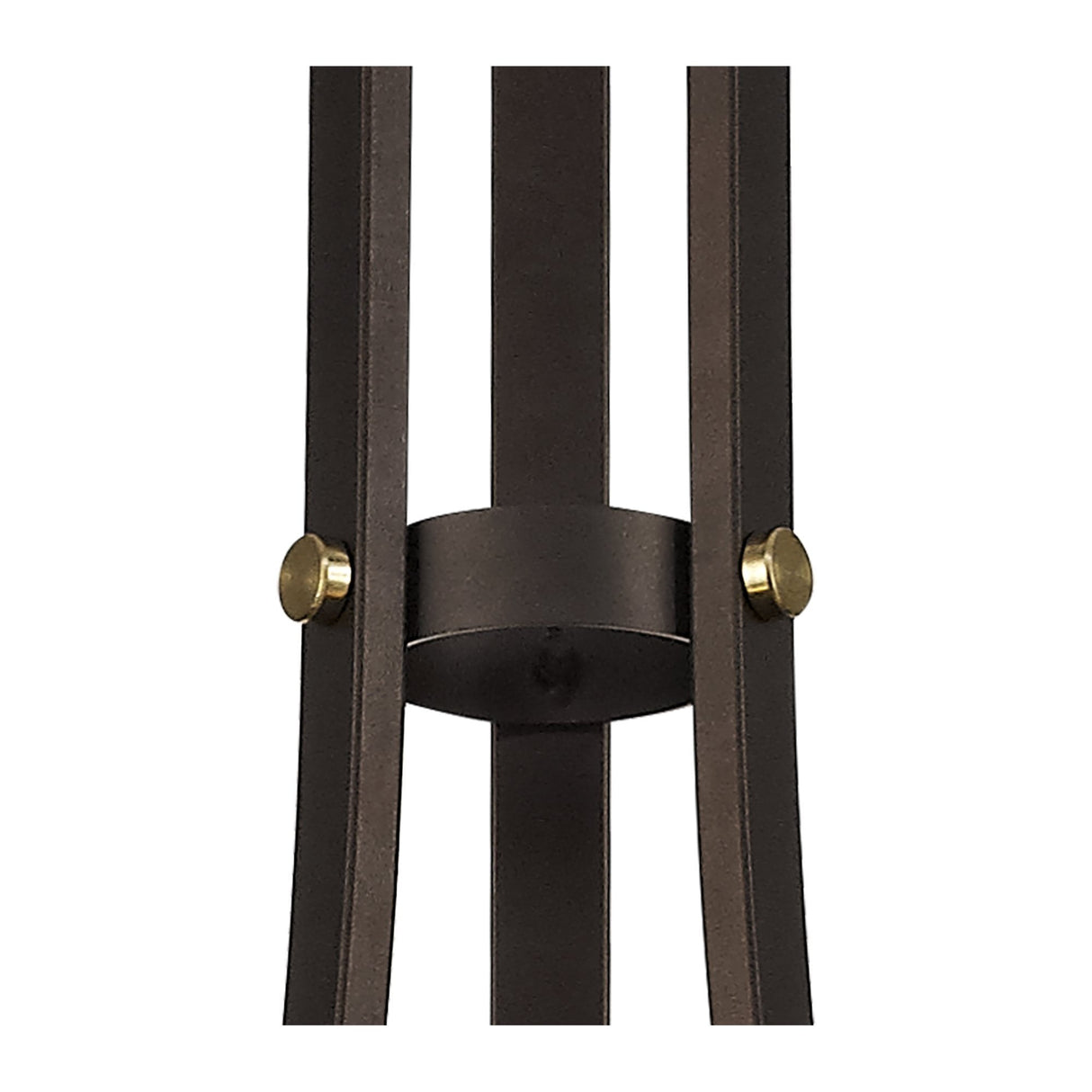 Three-Light Pendant Fixture in Brown and Bronze with Clear Glass Shades