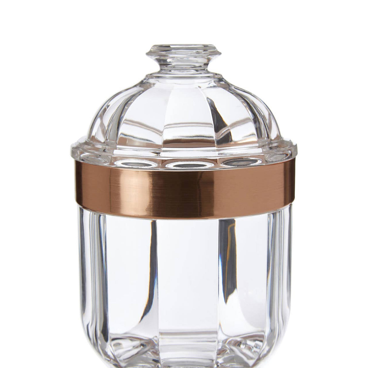 Small Rose Gold Acrylic Canister