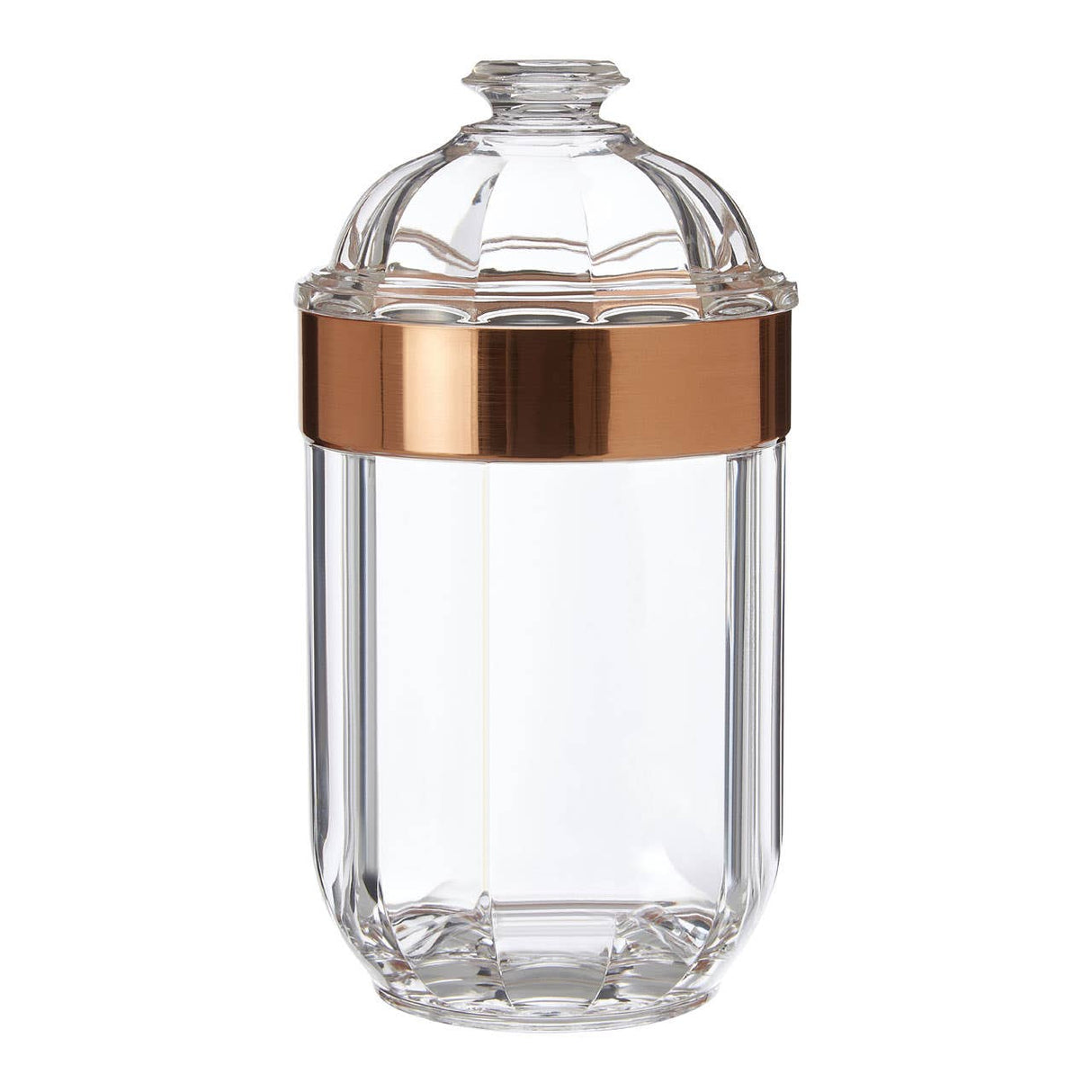 Medium Rose Gold Acrylic Canister