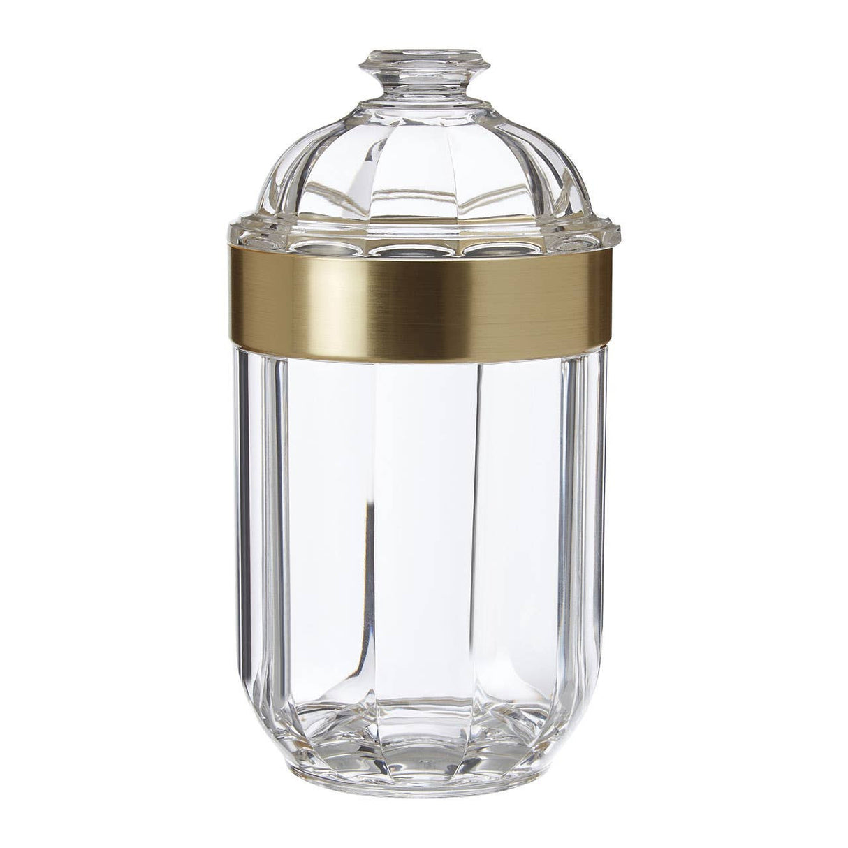 Guan Medium Light Gold Acrylic Storage Jar