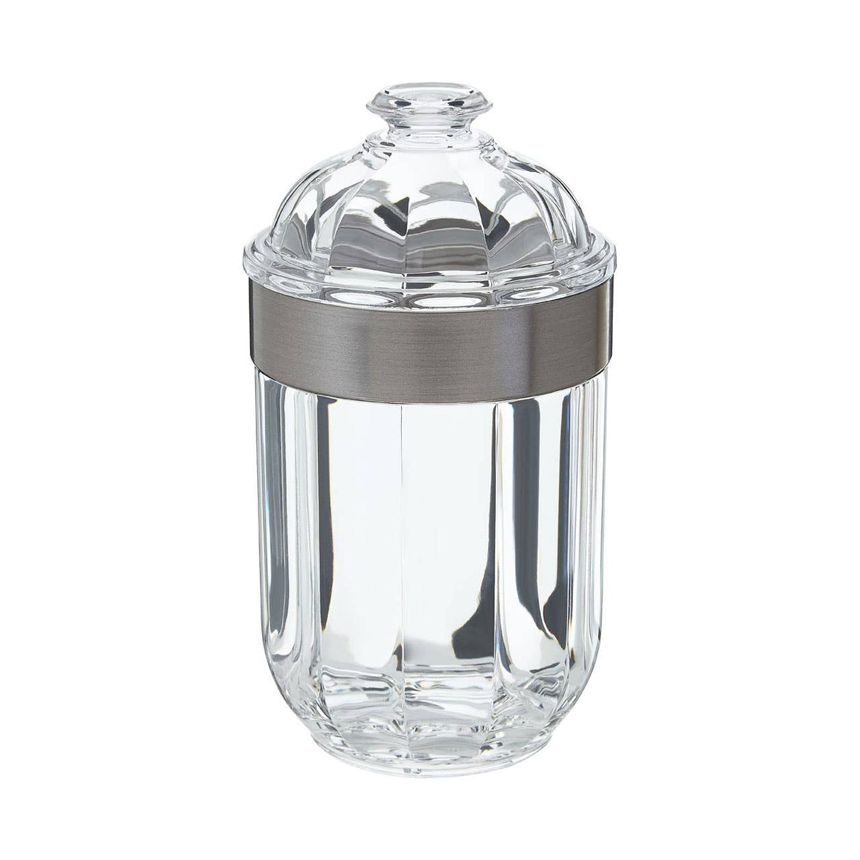 Medium Silver Acrylic Canister