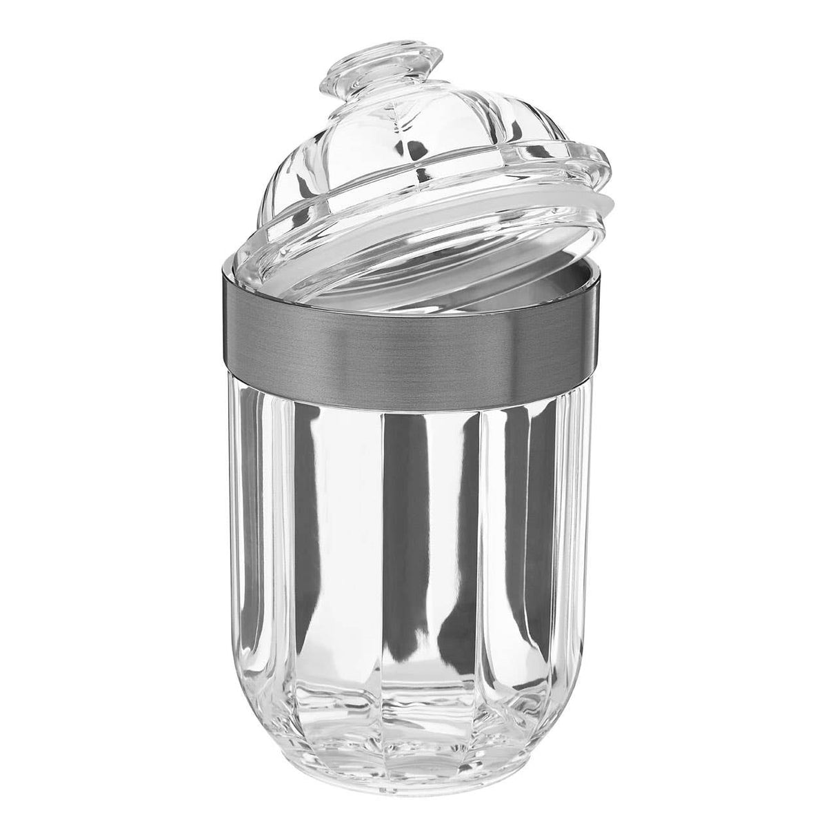 Medium Silver Acrylic Canister
