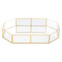 Beauty Vintage Glass Octagonal Jewellery Tray