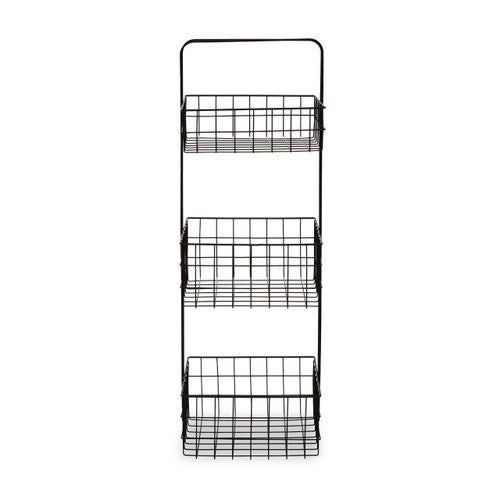 Three Tier Black Storage Caddy