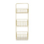 Three Tier Gold Finish Storage Caddy
