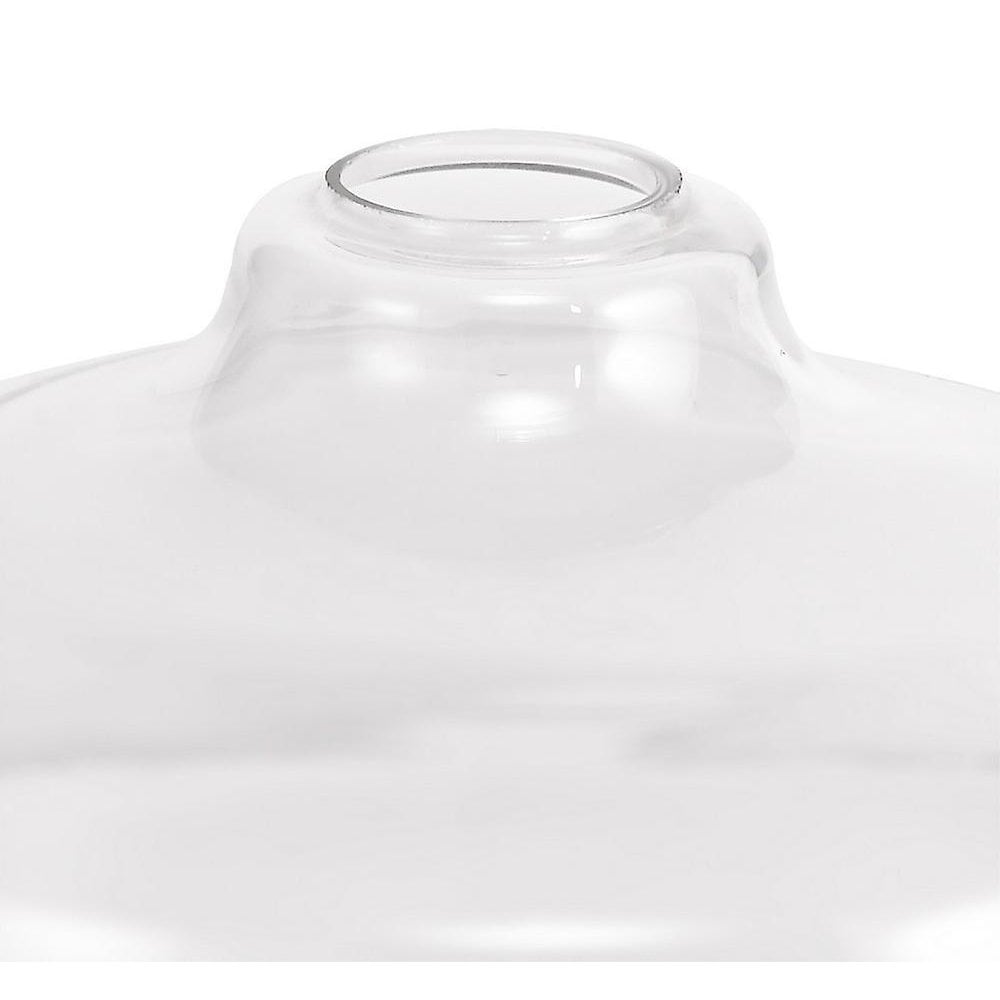 Sleek Linear Pendant with 38cm Clear Glass Shade, Polished Nickel Finish - Fits 3 x E27 Bulbs