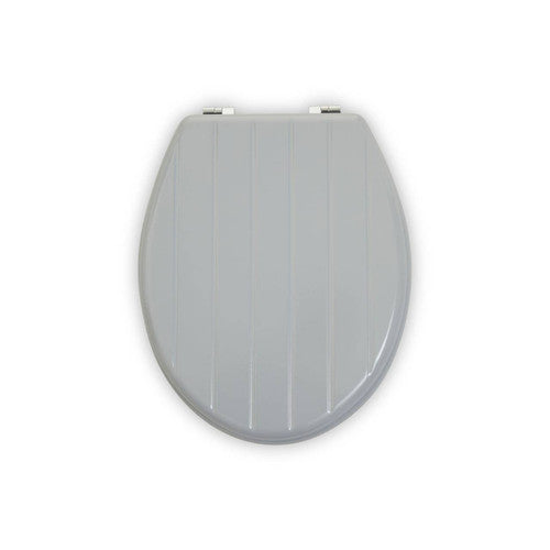 Grey Panel Effect Toilet Seat