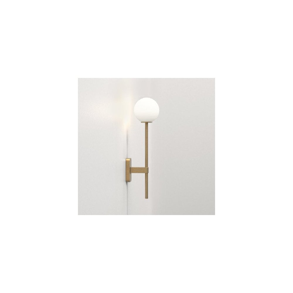 Tacoma Grande Single Wall Light in Antique Brass Finish