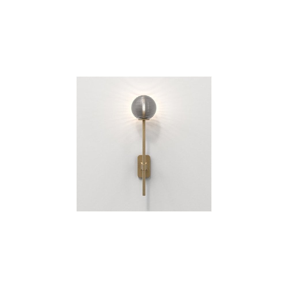 Tacoma Grande Single Wall Light in Antique Brass Finish