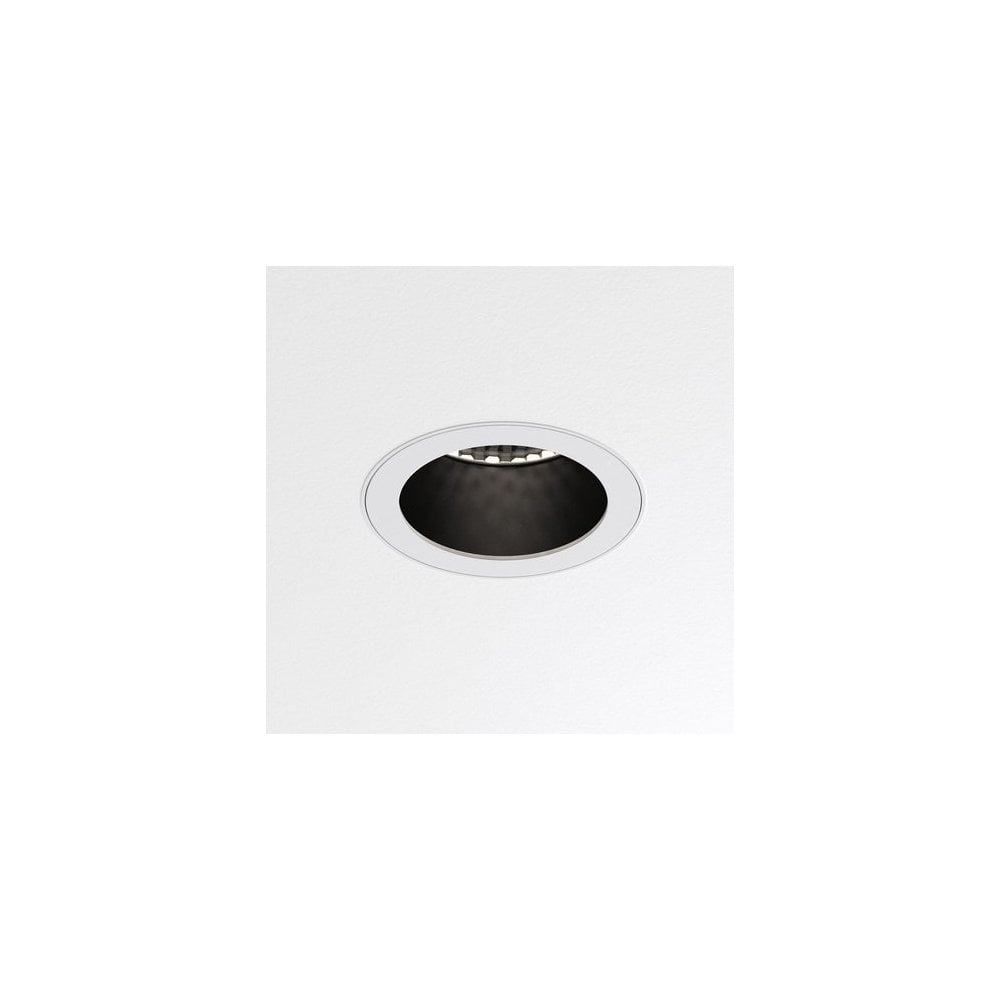 Slimline Pinhole Round Flush Fire-Rated IP65 Ceiling Light in Matt White