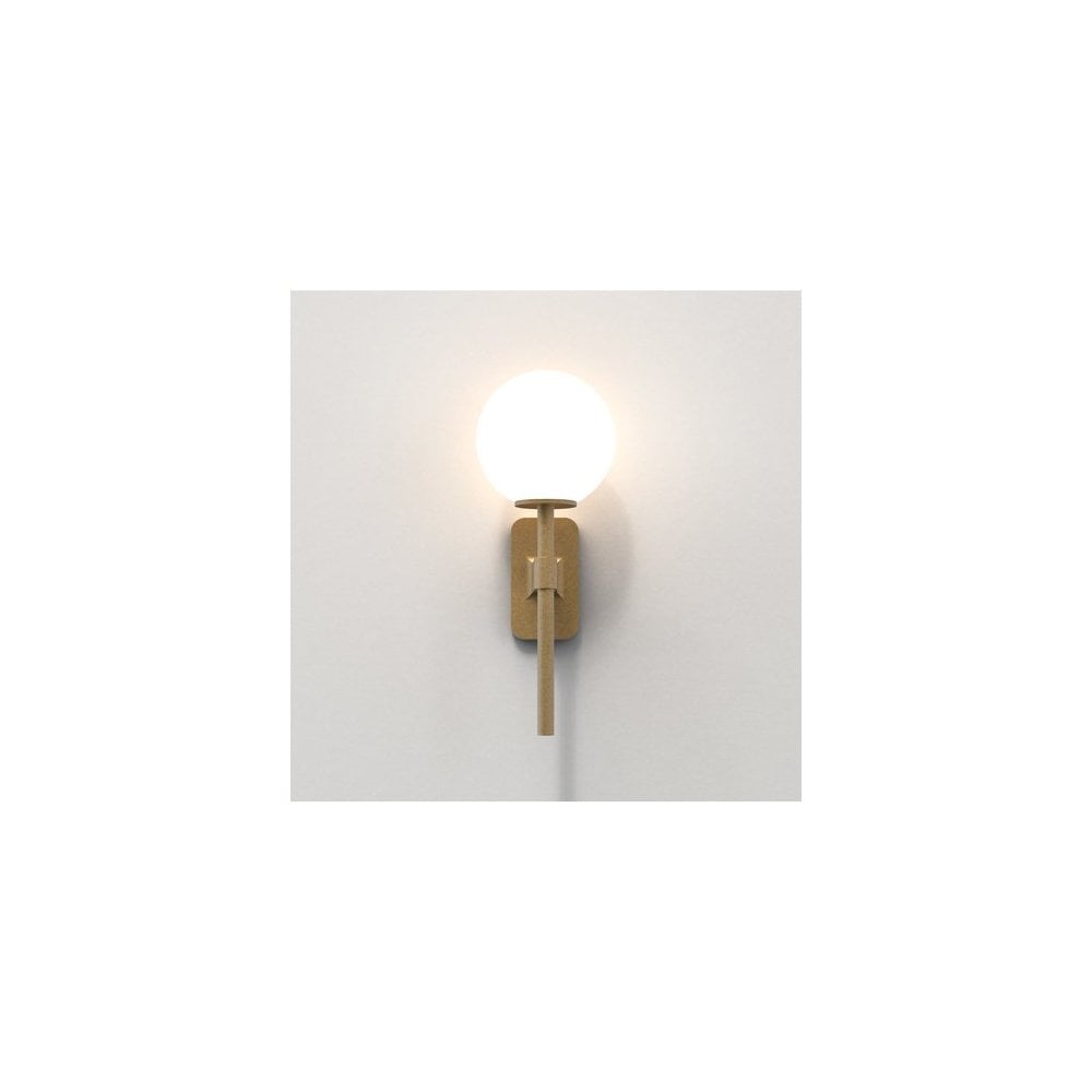 Tacoma Antique Brass Wall Light Fixture